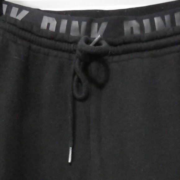 PINK - Victoria's Secret | small | Black Trackpants | White "PINK" Print Sides - Picture 4 of 16
